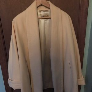 Woman’ cashmere wool silk lined pant coat, size 12